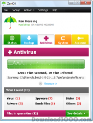 ZenOK Free Antivirus screenshot